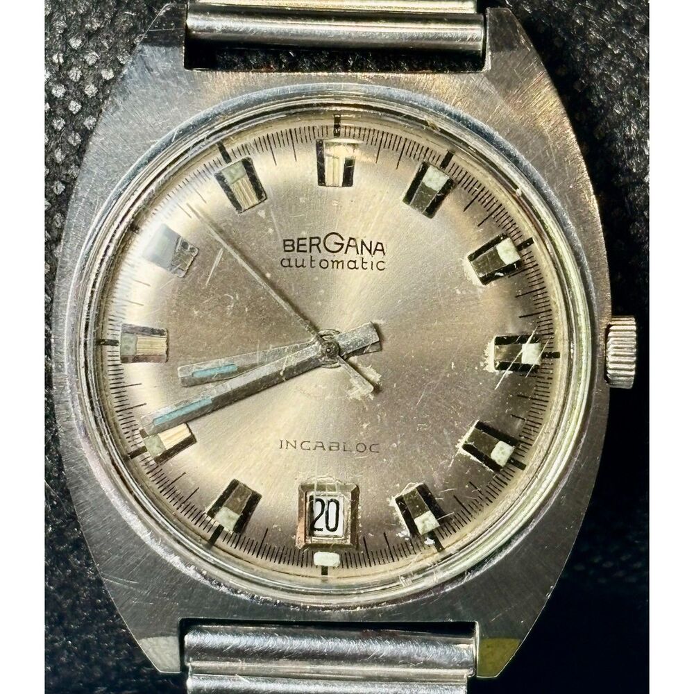 Vintage Men's Bergana Discu-Safe 22209 Watch – Mechanical Ticking